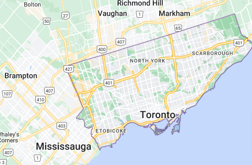 Toronto map