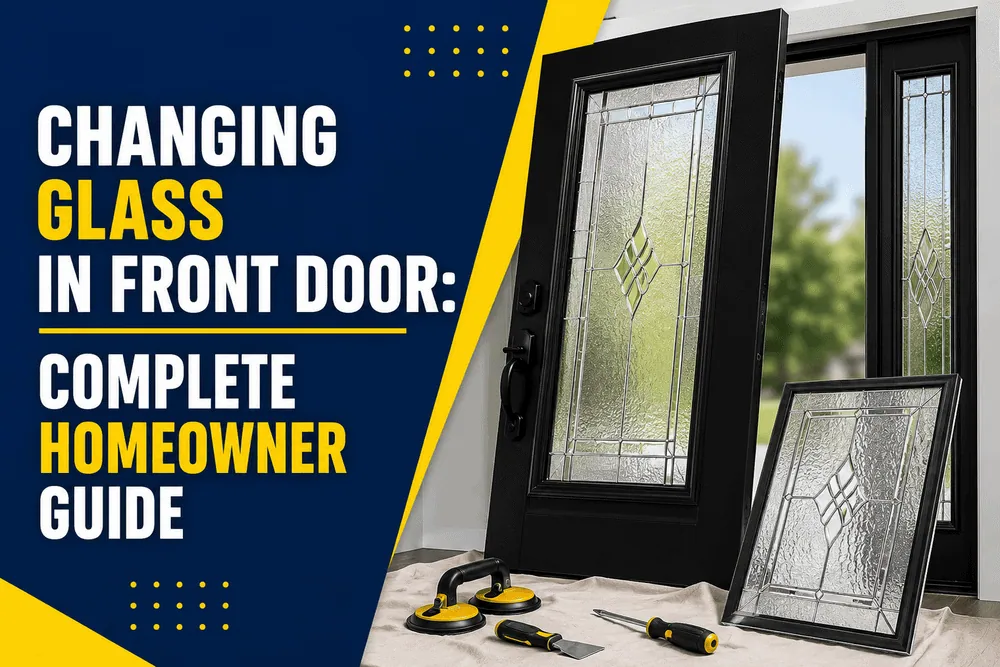 Changing glass in a front door homeowner guide